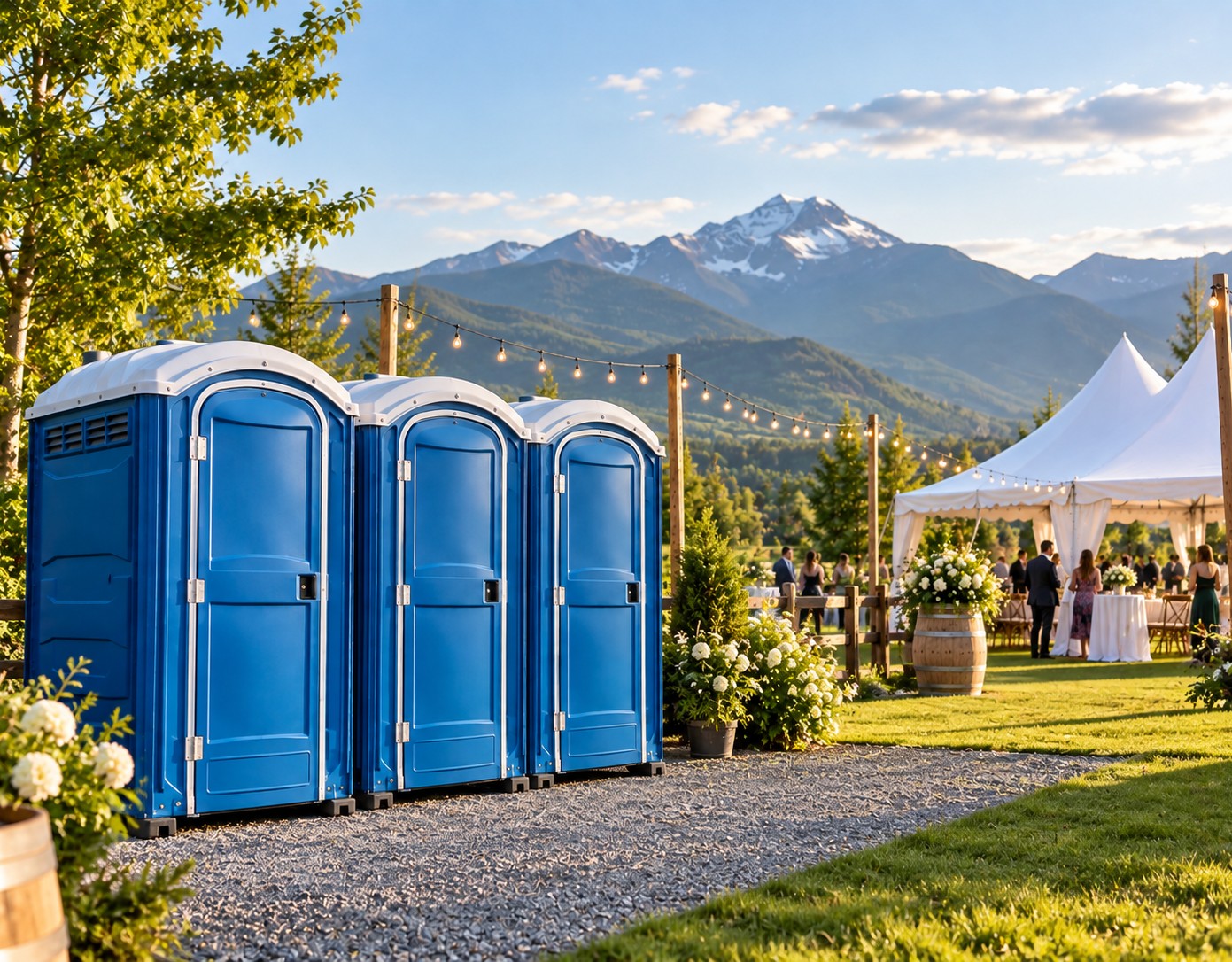 Portable toilets for outdoor event rental in Abbotsford and the Fraser Valley