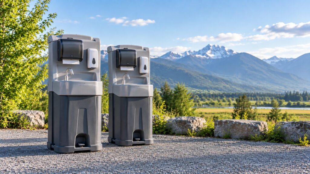 Washroom trailer rental in the Fraser Valley
