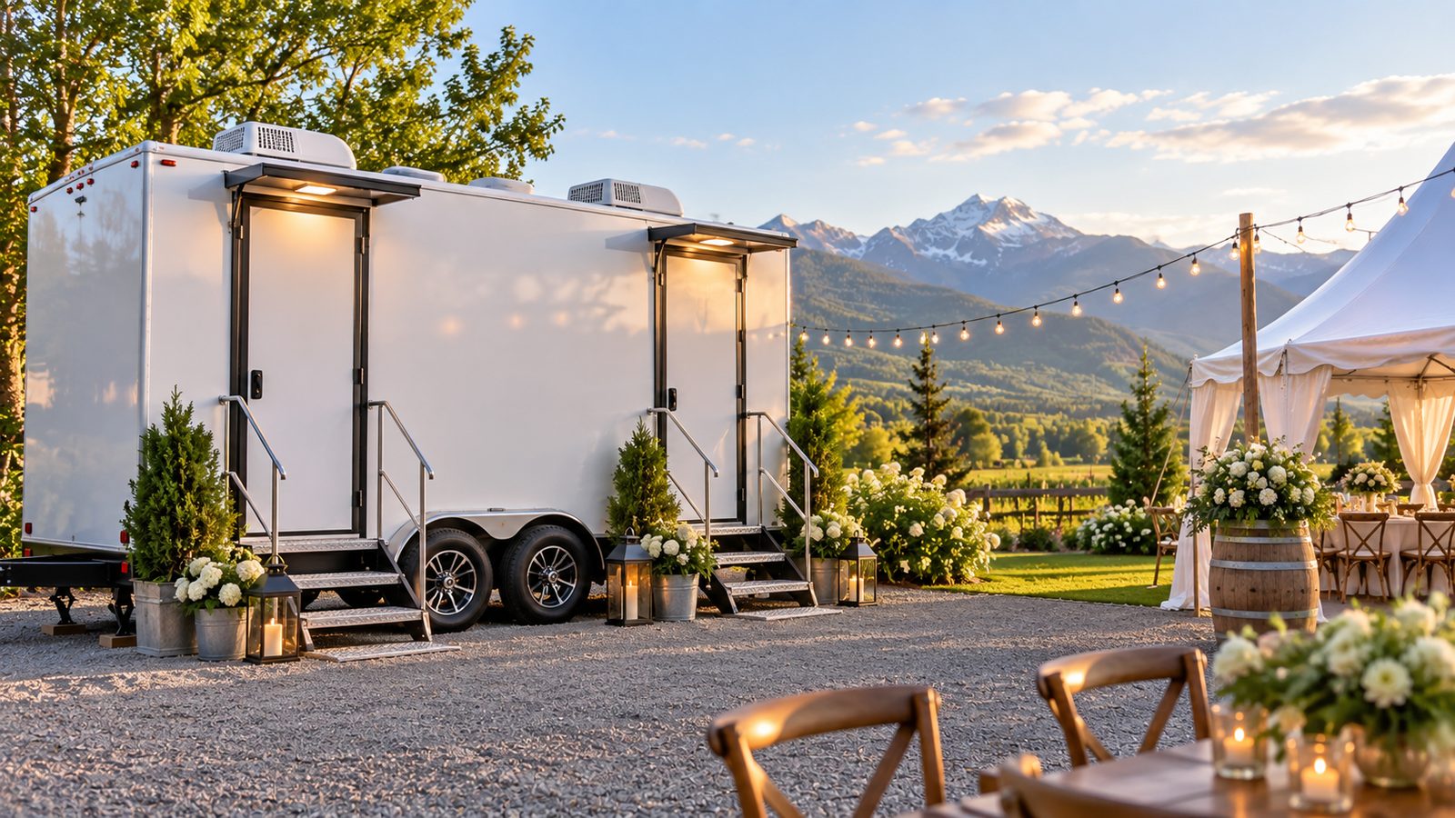 Wedding washroom rental in Abbotsford and the Fraser Valley